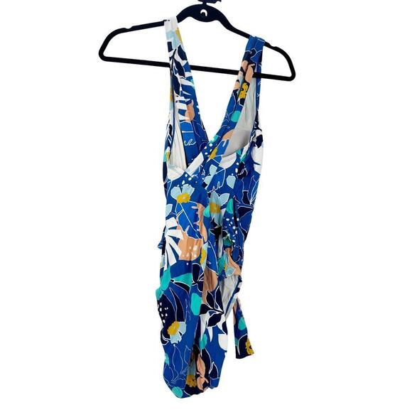 Sea Angel Tropical Floral One Piece Swimsuit Sleeveless Multi Size XL NWOT - Picture 5 of 8